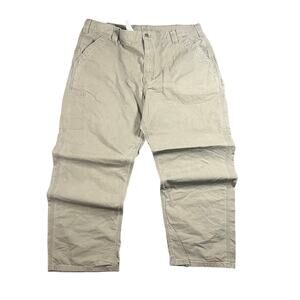 Carhartt Carpenter Work Cotton Pants Men's 42x30 Original Dungaree Fit Green